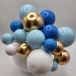 Dekorácia – Guličky/modré/ SADA 50