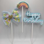 Happy Birthday - mašľa + dúha