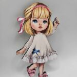 dekorácia na tortu/magnetka Dievčatko 01