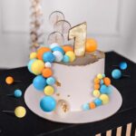 Dekorácia – Guličky/oranžové +modré/ SADA 74 – Obrázok 2