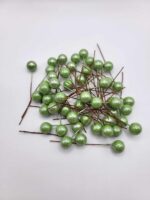 Dekorácia – Zelené mini guličky 07 – Obrázok 2