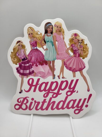 pap. zápich na tortu Happy Birthday – Barbie 02