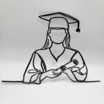 pl. zápich Promócie - Absolventka 02 /čierna/