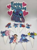 Pap.zápich na tortu  Happy Birthday – Stitch 04