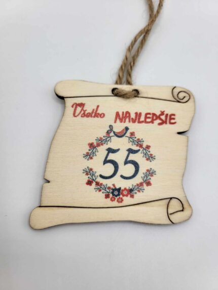 Visačka - Pergamen - Všetko najlepšie 55