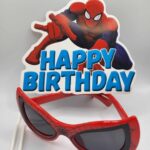 Spiderman set - zápich na tortu + okuliare