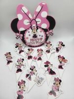 Pap.zápich na tortu Happy Birthday Minnie 08