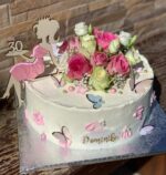 Zápich na tortu - sediaca žena/dievča číslo 30 + korunka – Obrázok 2