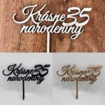 drevený zápich na tortu – Krásne narodeniny 35
