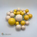 Dekorácia na tortu – Guličky /žlté,béžové/ SADA 77 – Obrázok 2