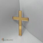 Dekorácia na tortu/zápich – pl. krížik zlatý