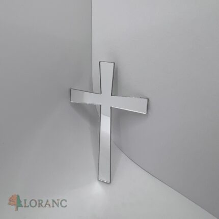 Dekorácia na tortu/zápich – pl. krížik strieborný