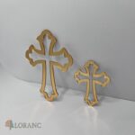 Dekorácia na tortu/zápich – pl. krížik zlatý /Typ E/8/ – Obrázok 4