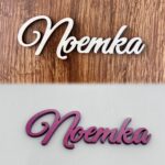 Drevený výrez meno Noemka