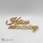 Nápis – Krásne narodeniny /zlatá/