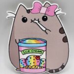 Dekor. na tortu/magnetka Mačička - Pusheen