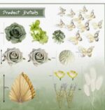 Dekorácia na tortu – kvety 08 – Obrázok 3