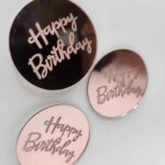 pl.nápis – Happy Birthday /Ružová 02/