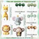 dekorácia na tortu – Guličky SADA 70 /slon,žirafa,lev,opica/ – Obrázok 4