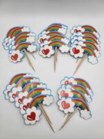 Zápich do cupcakes - Obláčiky/dúha