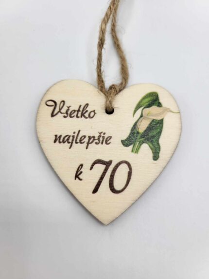 Visačka – Všetko najlepšie 70 /03/