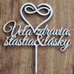 Zápich na tortu - Veľa zdravia, šťastia a lásky