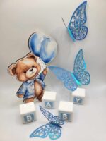 Dekorácia na tortu/magnetka Macko + balóniky 01/16/ – Obrázok 3