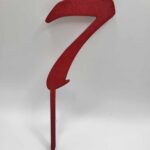 číslo 7 /new/ červená