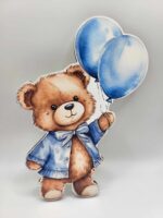 Dekorácia na tortu/magnetka Macko + balóniky 01/16/