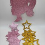 pap.zápich na tortu - Silueta Barbie