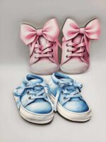 Dekorácia na tortu/magnetka Topánočky - Tenisky ružové – Obrázok 3