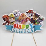 Pap. zápich na tortu Happy Birthday – Labková patrola /04/
