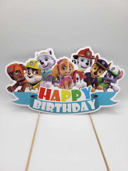 Pap. zápich na tortu Happy Birthday – Labková patrola /04/