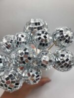 Zápich na tortu - guličky Disko+ pl. zápich HB/strieborné/sada 75 – Obrázok 5