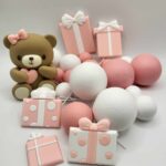 Dekorácia – Guličky+macko + balíčky SADA 39