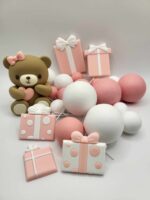 Dekorácia – Guličky+macko + balíčky SADA 39