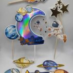 pap. zápich na tortu – Happy Birthday - Vesmír 01