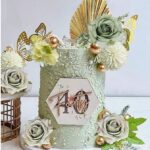 Dekorácia na tortu – kvety 08