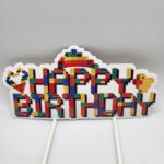Papierový zápich – Happy Birthday – Lego 01