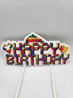 Papierový zápich – Happy Birthday – Lego 01