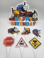 pap. zápich na tortu – Happy Birthday – Vláčik - Lokomotíva Tomáš 01