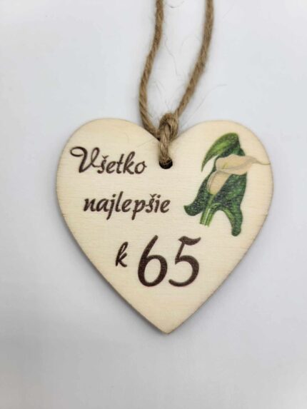 Visačka – Všetko najlepšie 65 /03/