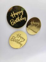 pl.nápis – Happy Birthday /Zlatá 08/ – Obrázok 3