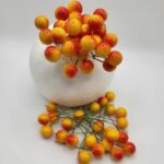 Dekorácia – Oranžové mini guličky 01