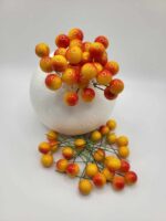 Dekorácia – Oranžové mini guličky 01