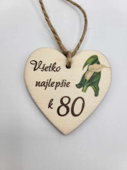 Visačka – Všetko najlepšie 80 /03/