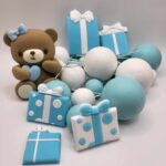 Dekorácia – Guličky+macko+balíčky SADA 38