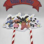 pap. zápich na tortu Happy Birthday /zajačik Bing 01