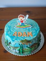 Dekorácia na tortu/magnetka - Rybár 02 – Obrázok 2