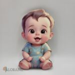 Dekorácia na tortu/magnetka bábätko – chlapček 02